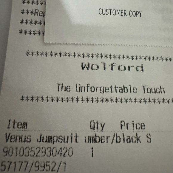 Wolford Black and Brown Strapless Jumpsuit - Picture 4 of 4